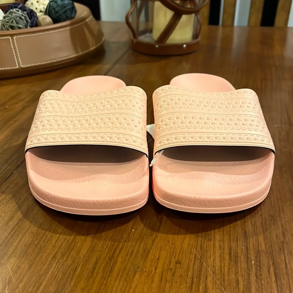 Adidas Adilette Slides Sandals Shoes Hazel Coral flip flops Italy BA7538 Mens 12